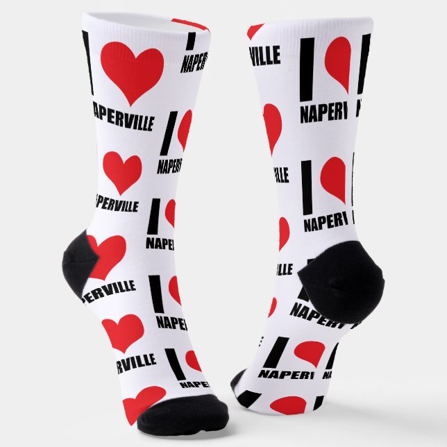 I Liebe Naperville Socken (Gewinkelt)