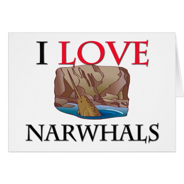 I Liebe Narwhals (Vorderseite (Horizontal))