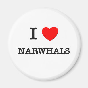 I Liebe NARWHALS Magnet