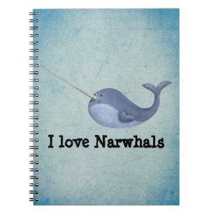 I Liebe Narwhals Notizblock