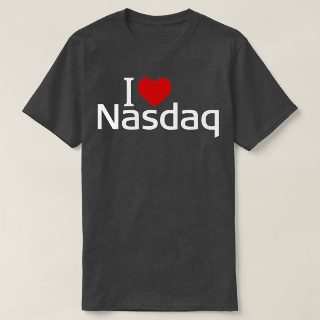 I Liebe Nasdaq T-Shirt (Design vorne)