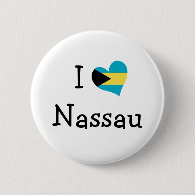 I Liebe Nassau Button (Vorderseite)