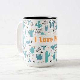 I Liebe Natur Modernes Kunstdesign Zweifarbige Tasse