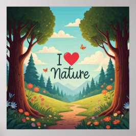 I Liebe Natur Poster