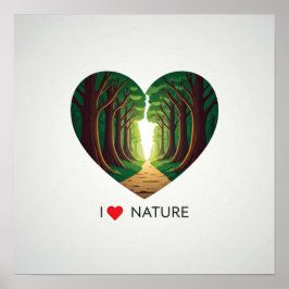 I Liebe Natur Poster