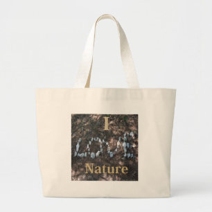 I Liebe Naturbekleidung und Geschenke Jumbo Stoffbeutel