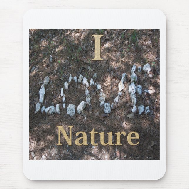 I Liebe Naturbekleidung und Geschenke Mousepad (Vorne)