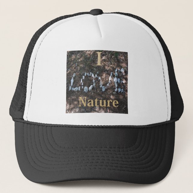 I Liebe Naturbekleidung und Geschenke Truckerkappe (Vorderseite)
