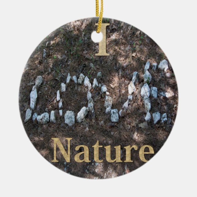 I Liebe Naturschutzgebiet Keramikornament (Vorne)