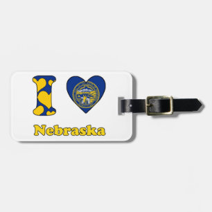 I Liebe Nebraska Gepäckanhänger