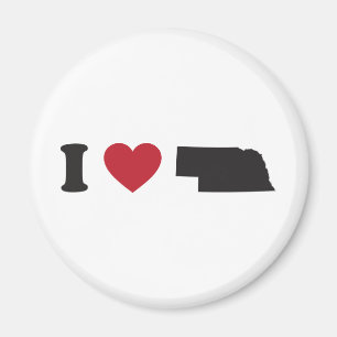 I Liebe Nebraska Magnet