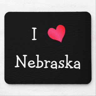 I Liebe Nebraska Mousepad