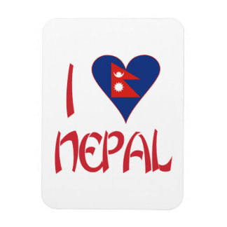 I Liebe Nepal Magnet