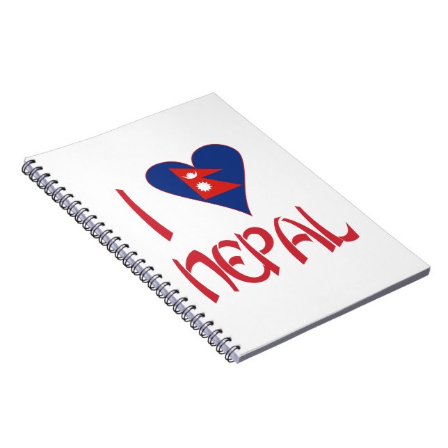 I Liebe Nepal Notizblock (Rechte Seite)