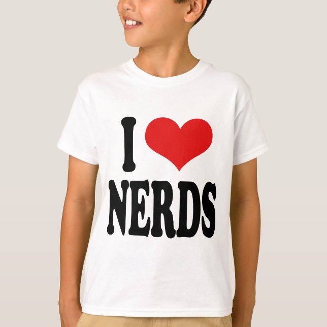 I LIEBE NERD T-Shirt (Vorderseite)