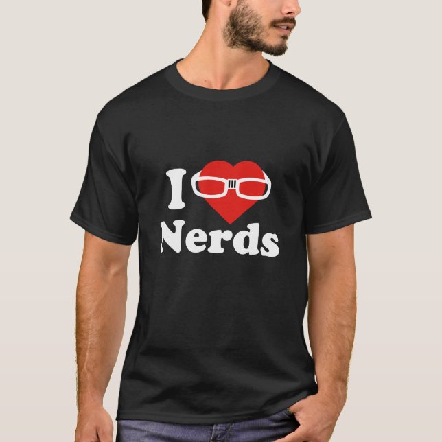 I LIEBE NERD T-Shirt (Vorderseite)