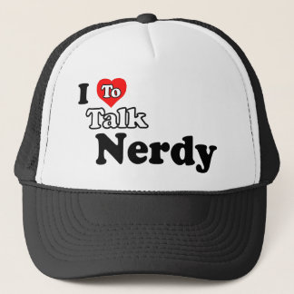 I Liebe, Nerdy Hut zu sprechen Truckerkappe