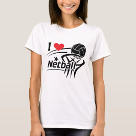 I Liebe Netball T-Shirt