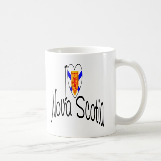 I Liebe Neuschottland Kaffeetasse (Rechts)