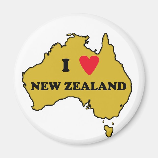 I Liebe Neuseeland (Australien) Magnet (Vorne)