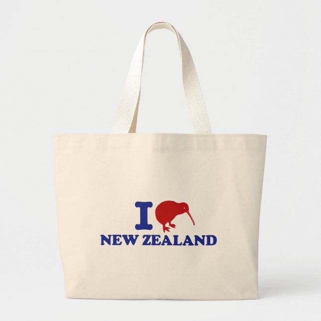 I Liebe Neuseeland Jumbo Stoffbeutel (Vorne)
