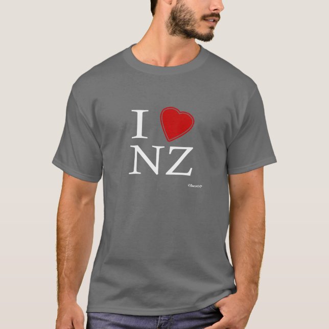 I Liebe Neuseeland T-Shirt (Vorderseite)