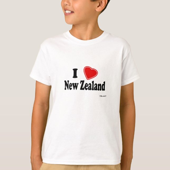 I Liebe Neuseeland T-Shirt (Vorderseite)