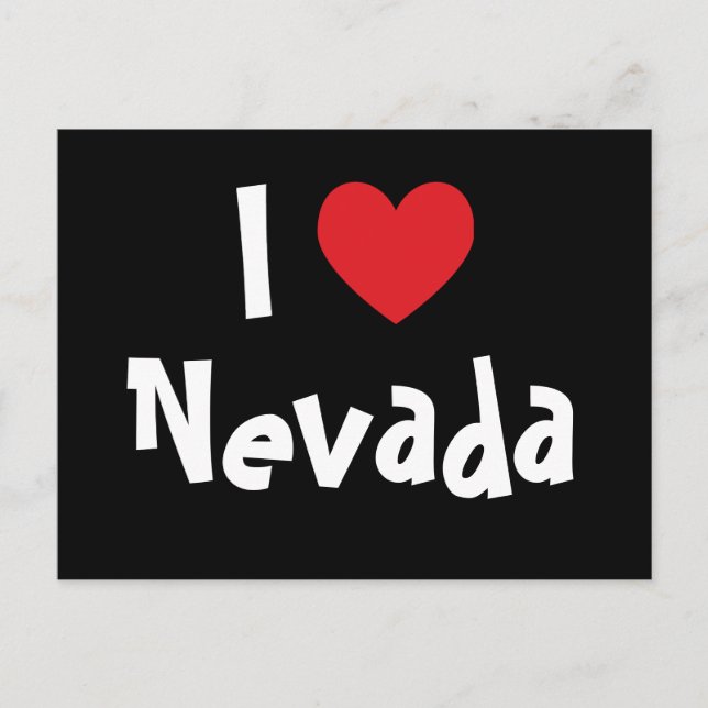 I Liebe Nevada Postkarte (Vorderseite)