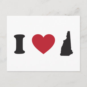 I Liebe New Hampshire Postkarte