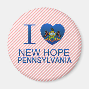 I Liebe New Hope, PA Magnet