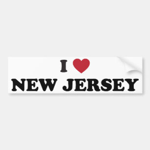 I Liebe New-Jersey Autoaufkleber