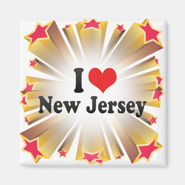 I Liebe New Jersey Magnet (Vorne)