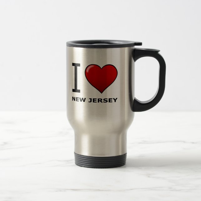 I LIEBE NEW-JERSEY REISEBECHER (Rechts)
