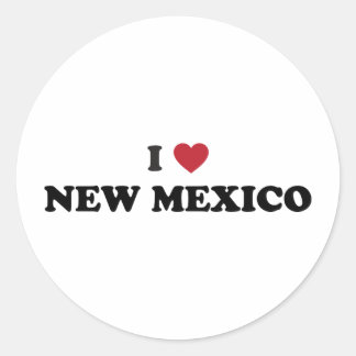 I Liebe New Mexico Runder Aufkleber