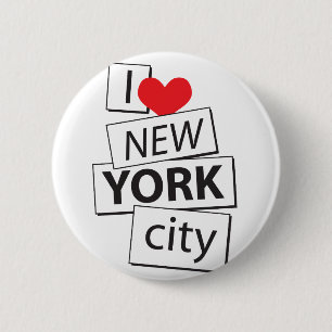 I Liebe New York City Button