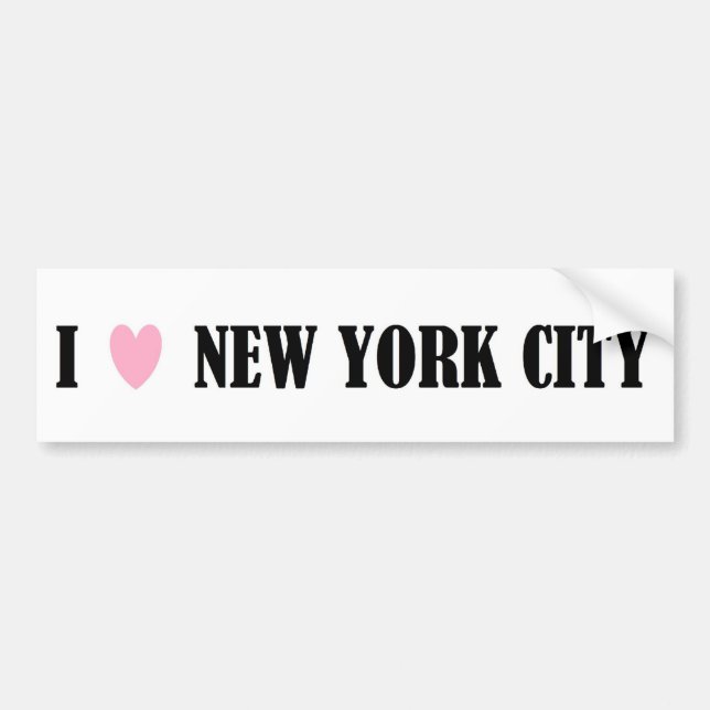 I Liebe-New- York CityAutoaufkleber Autoaufkleber (Vorne)