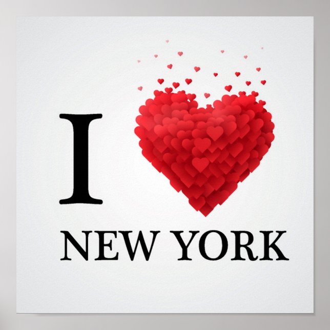 I Liebe New York Hearts Poster (Vorne)