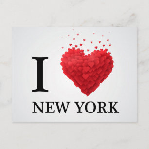 I Liebe New York Hearts Postkarte
