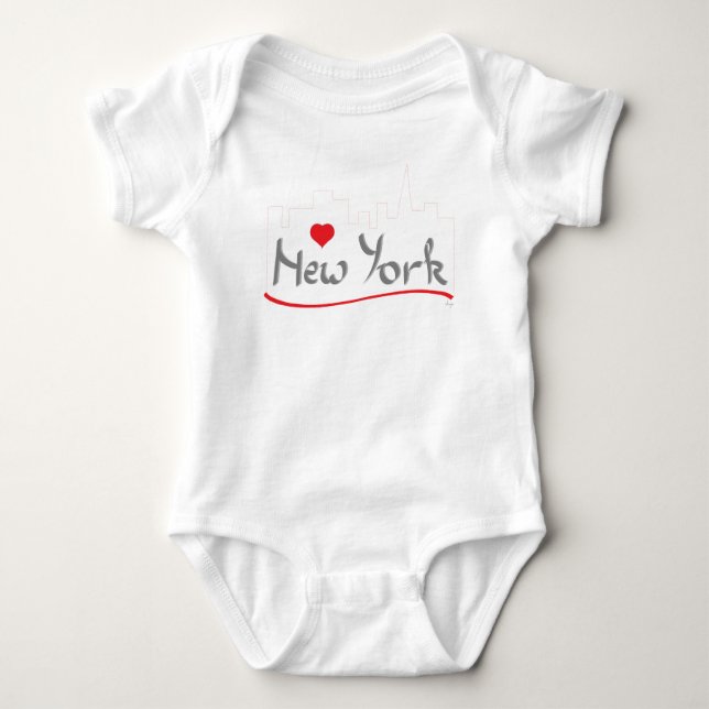I Liebe New York, New York Baby Strampler (Vorderseite)