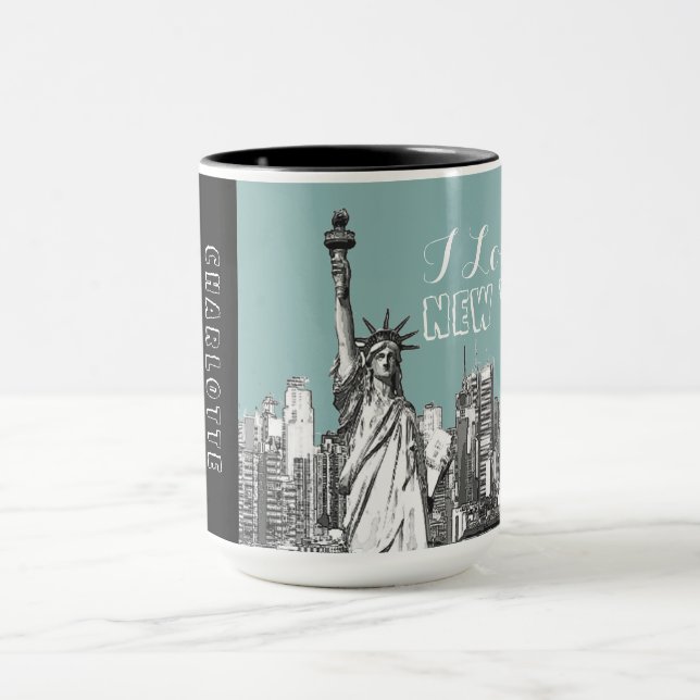 I Liebe New York Personalisiert Tasse (Zentrum)