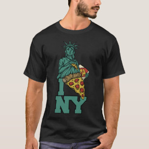 I Liebe New York Pizza Statue of Liberty USA Ameri T-Shirt