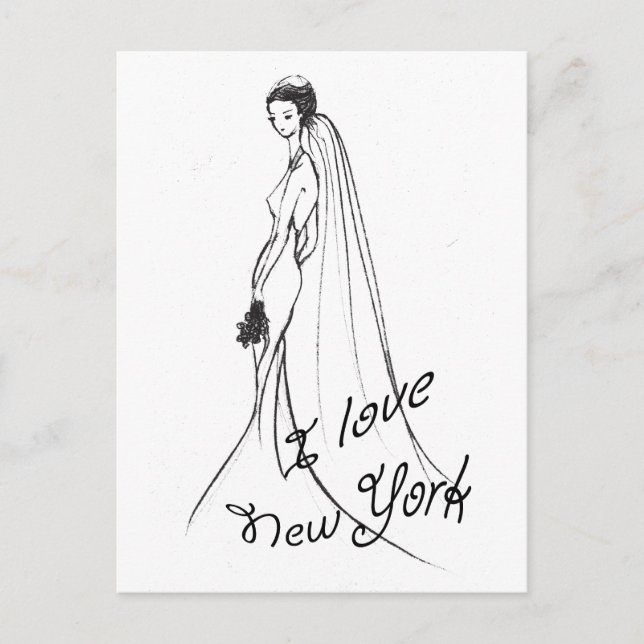I Liebe New York Postkarte (Vorderseite)
