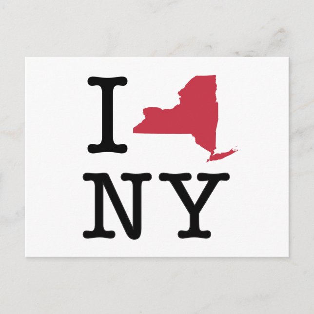 I Liebe New York Postkarte (Vorderseite)