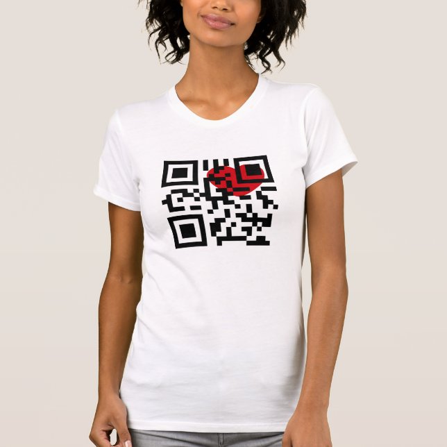 I LIEBE NEW YORK QR - SCHNELLER WARTEcode T-Shirt (Vorderseite)