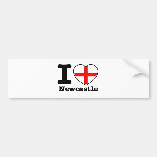 I Liebe Newcastle Autoaufkleber (Vorne)