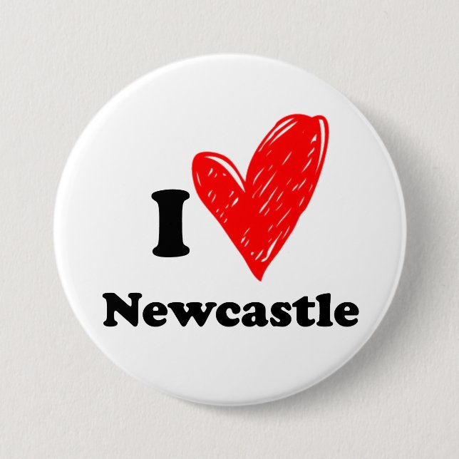 I Liebe Newcastle Button (Vorderseite)