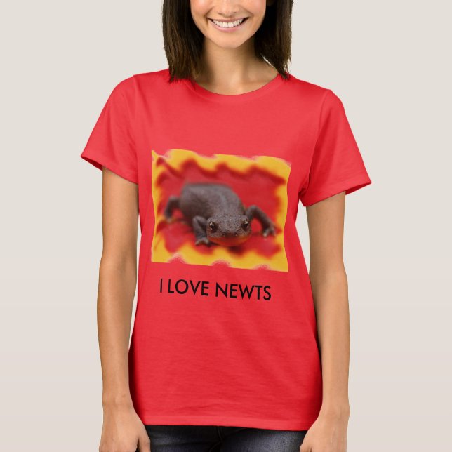 I Liebe Newts T-Shirt (Vorderseite)