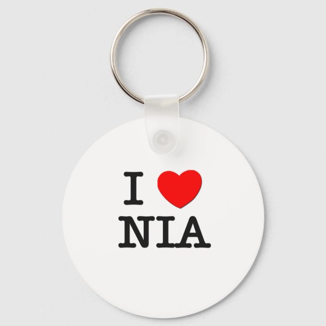 I Liebe Nia Schlüsselanhänger (Vorderseite)