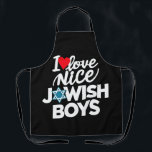 I Liebe Nice Judenjuden Juden Juden Hebrews Hanukk Schürze<br><div class="desc">I Liebe Nizza Jüdische Jungen Juden Hebräer Israeliten Hanukkah</div>