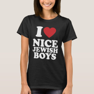 I Liebe Nice Jungs ich Herz Groovy Retro T-Shirt